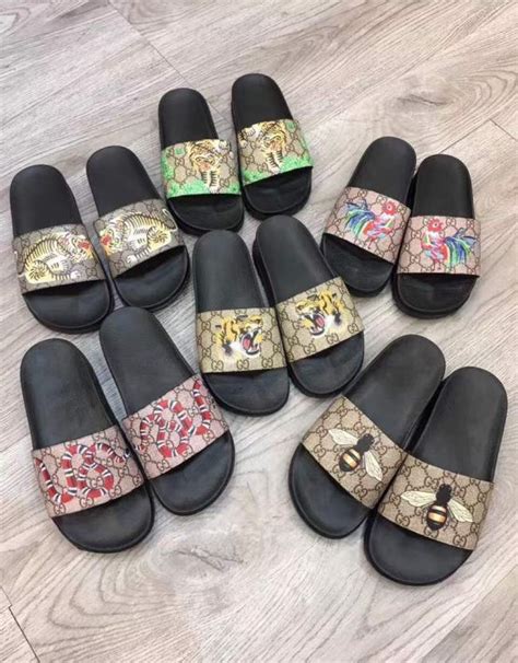 gucci slippers met bloemen|Gucci Slippers .